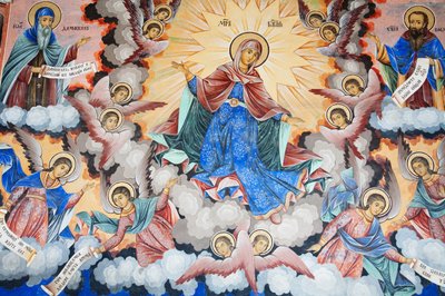 Paintings by Zahari Zograf on the Outer Walls of the Rila Monastery by Unknown